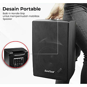 Baretone MAX06BX 6 inch 60 Watt Bluetooth TWS Portable Speaker
